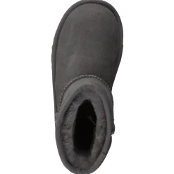 UGG – Lammfell-Boots aus Veloursleder grau