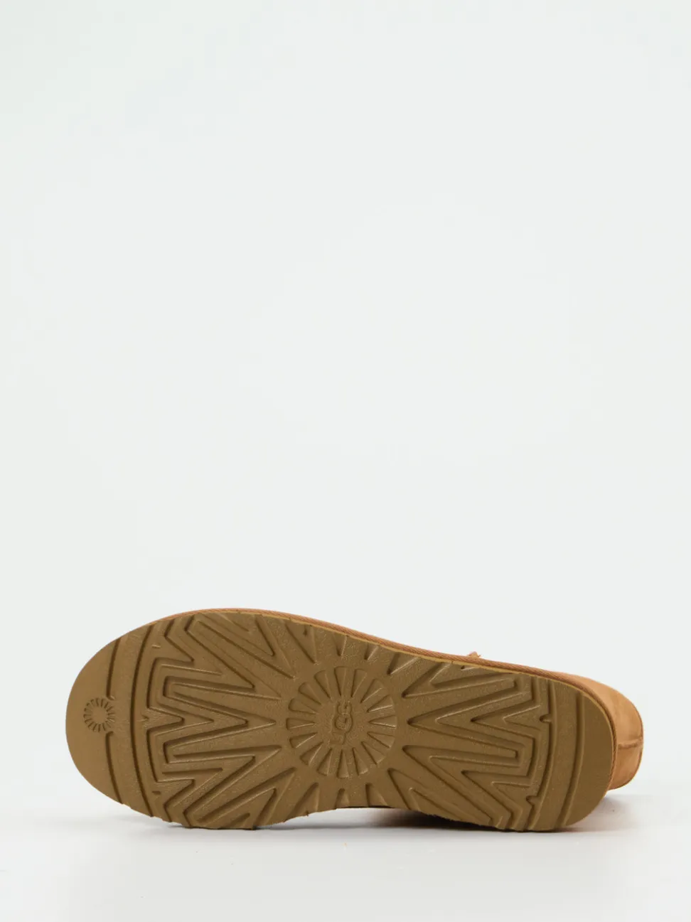 UGG – Lammfell-Boots aus Veloursleder cognacfarben
