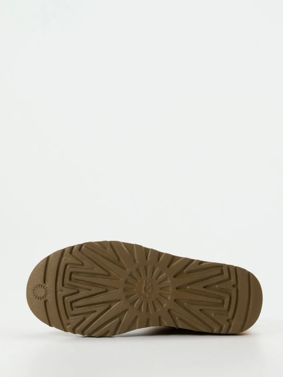 UGG – Lammfell-Boots aus Veloursleder kastanienbraun