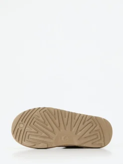 UGG – Lammfell-Boots aus Veloursleder beige