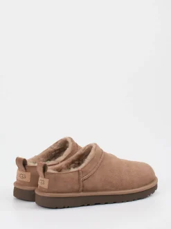UGG – Lammfell-Clogs aus Veloursleder braun