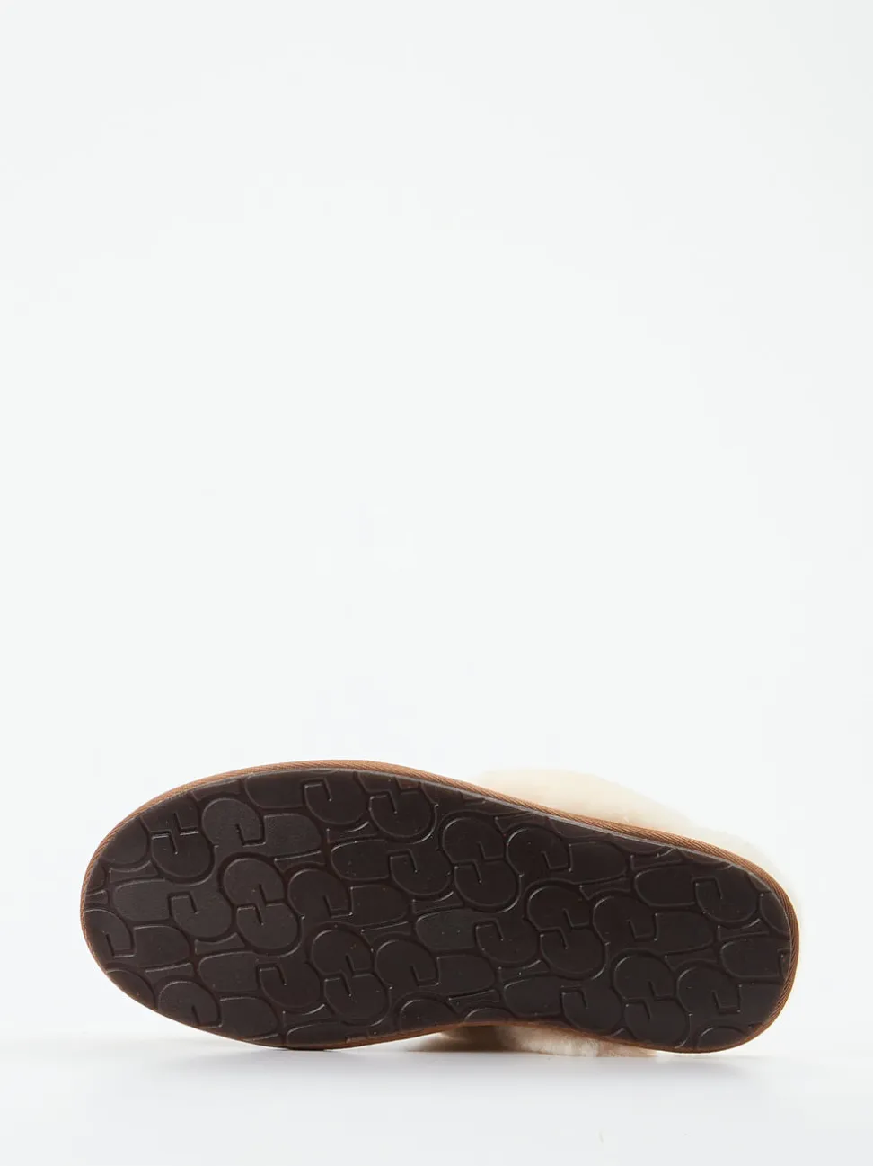 UGG – Lammfell-Hausschuh aus Veloursleder braun