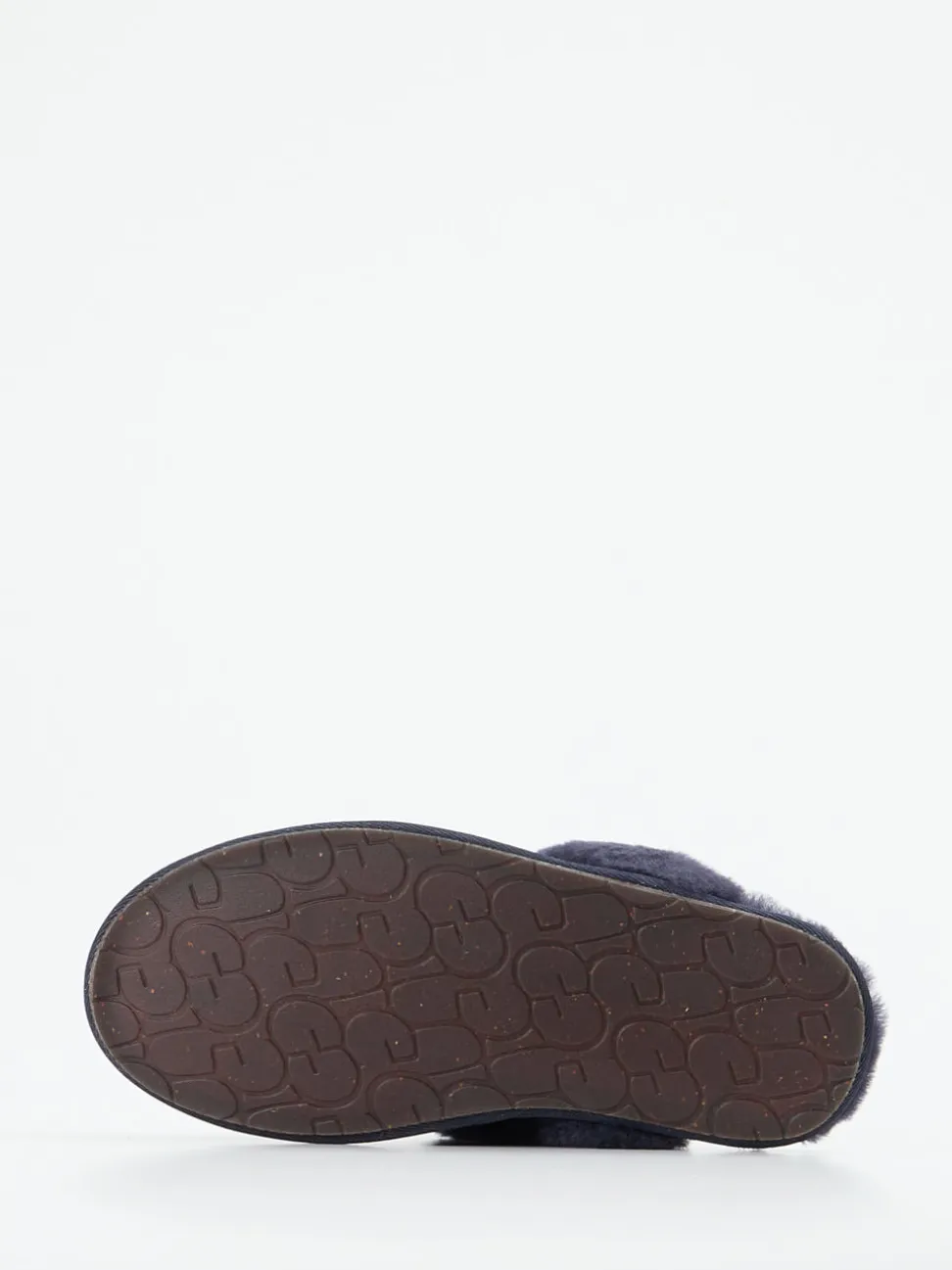UGG – Lammfell-Pantoffeln aus Veloursleder dunkelblau