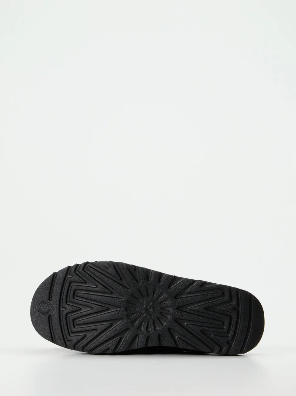 UGG – Lammfell-Pantoffeln aus Veloursleder schwarz