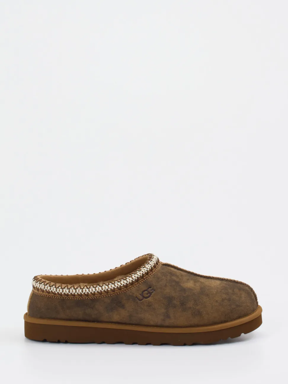 UGG – Lammfell-Pantoffeln aus Veloursleder braun