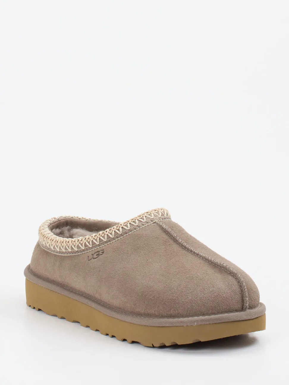 UGG – Lammfell-Slipper aus Veloursleder taupe