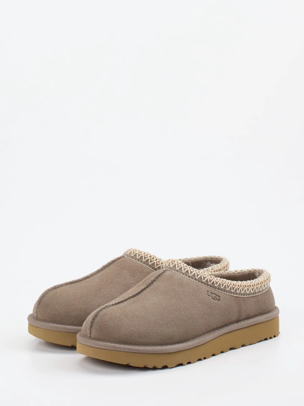 UGG – Lammfell-Slipper aus Veloursleder taupe