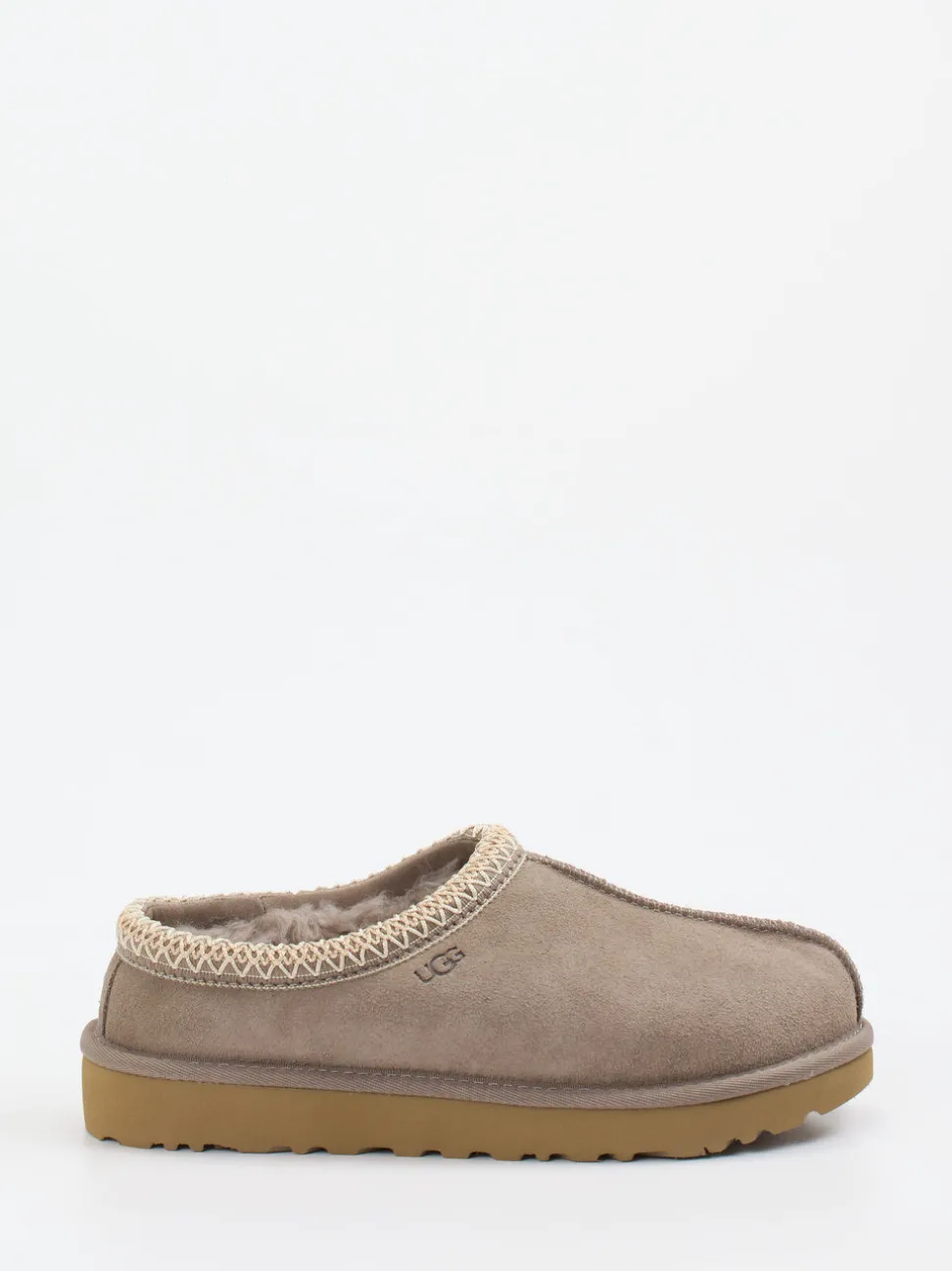 UGG – Lammfell-Slipper aus Veloursleder taupe