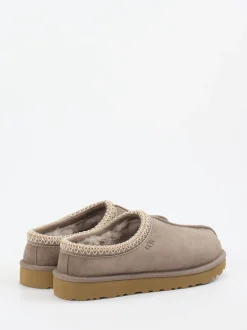 UGG – Lammfell-Slipper aus Veloursleder taupe