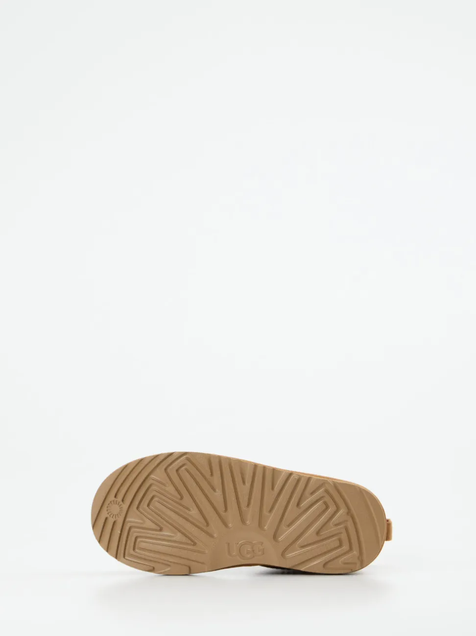 UGG – Lammfell-Stiefelette aus Veloursleder camelbraun