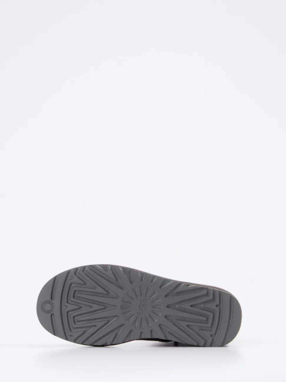 UGG – Lammfell-Stiefelette aus Veloursleder grau