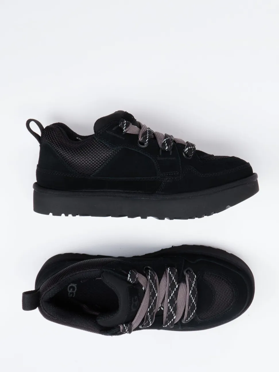 UGG – Low-Top Sneaker aus Veloursleder Schwarz