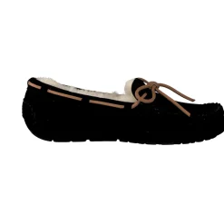 UGG – Mokassin-Hausschuh aus Veloursleder Schwarz