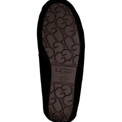 UGG – Mokassin-Hausschuh aus Veloursleder Schwarz
