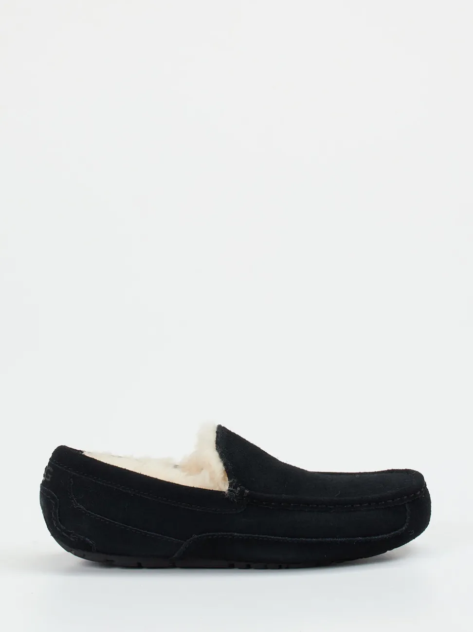 UGG – Mokassin-Hausschuh aus Veloursleder schwarz