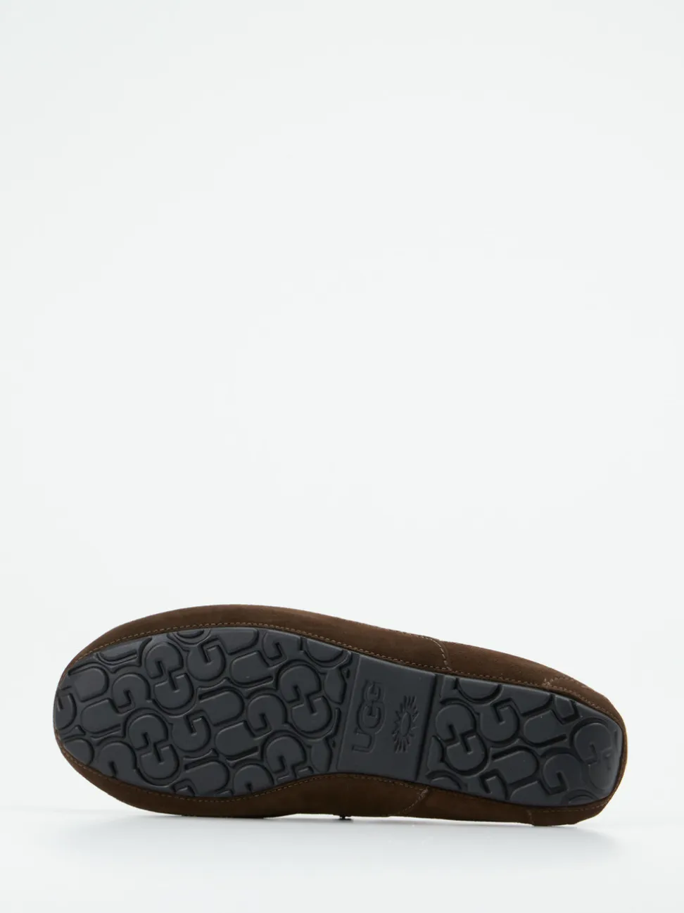UGG – Mokassin-Hausschuh aus Veloursleder Dunkelbraun