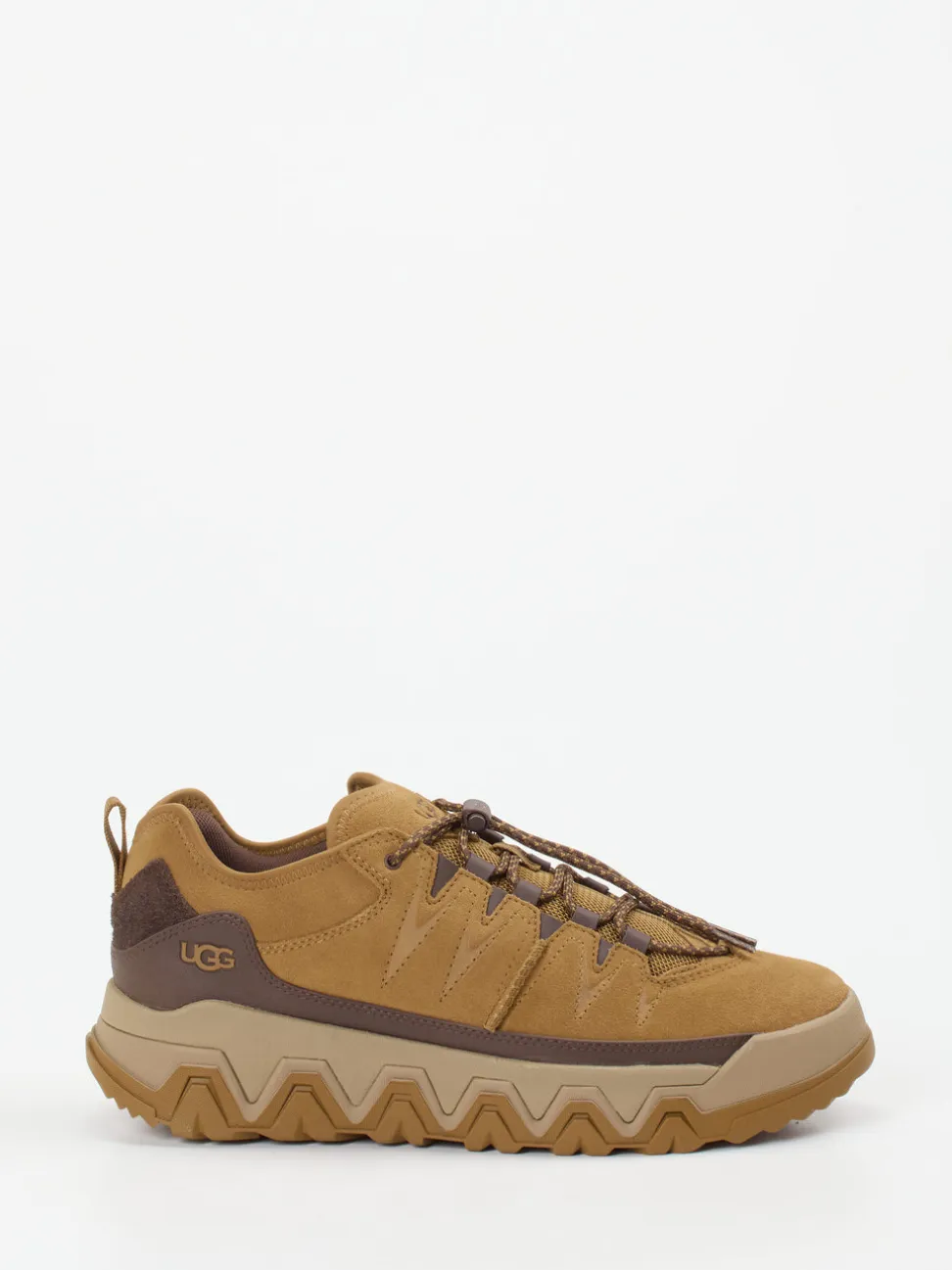 UGG – Outdoor-Sneaker aus Veloursleder camelbraun