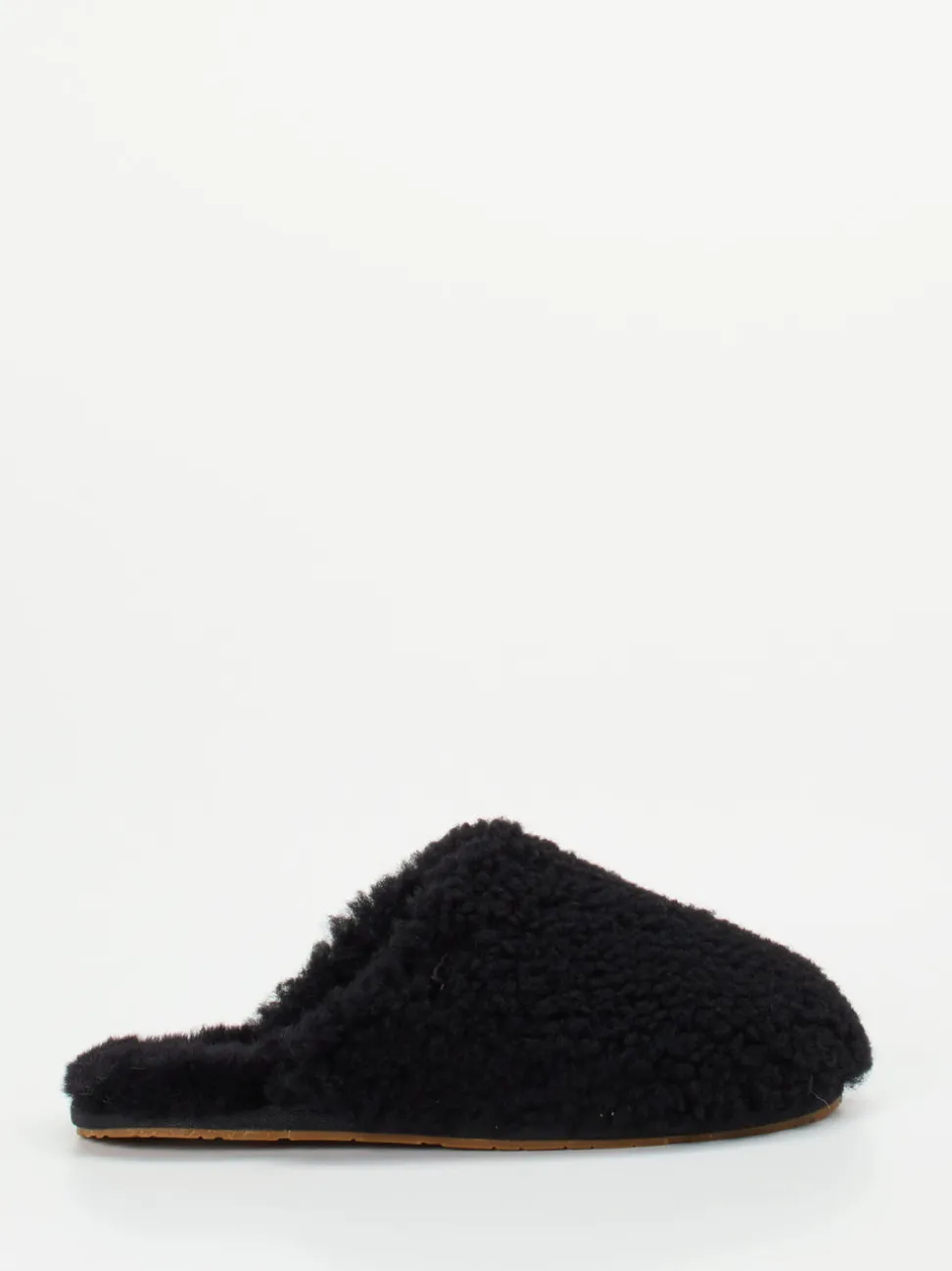 UGG – Pantoffeln aus Fell in Schwarz