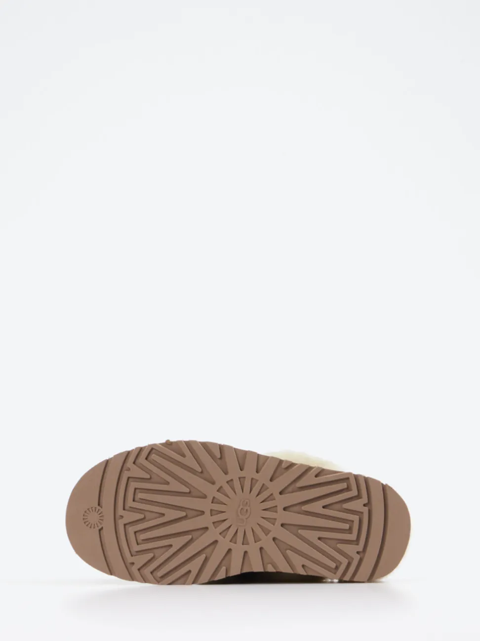 UGG – Pantoffeln aus Veloursleder mit Lammfell