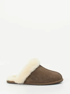UGG – Pantoffeln aus Veloursleder mit Lammfellfutter