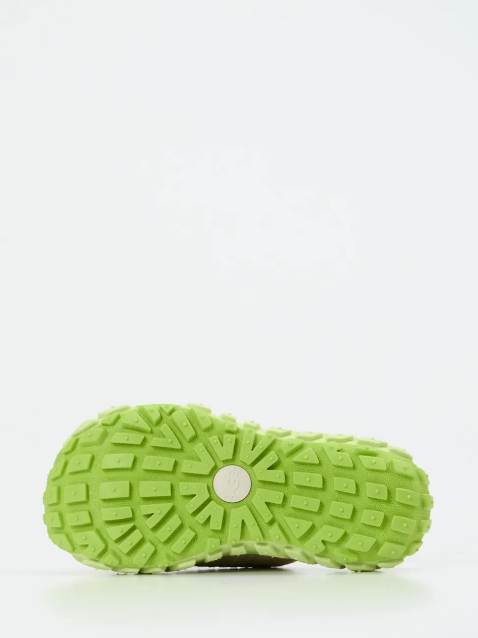 UGG – Pantolette aus Veloursleder in Beigegrau