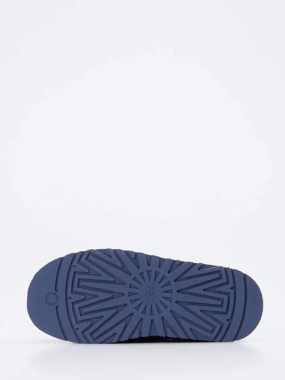 UGG – Plateau-Hausschuh aus Veloursleder in Blau
