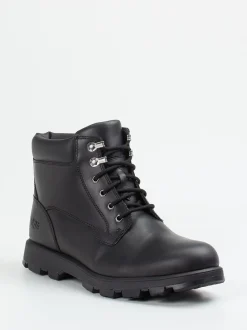 UGG – Schnürboots aus Fettleder schwarz