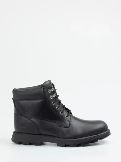 UGG – Schnürboots aus Fettleder schwarz