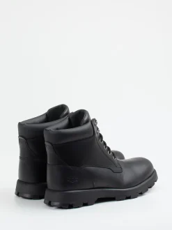 UGG – Schnürboots aus Fettleder schwarz