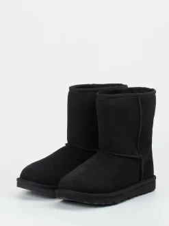 UGG – Shearling-Stiefel aus Veloursleder schwarz