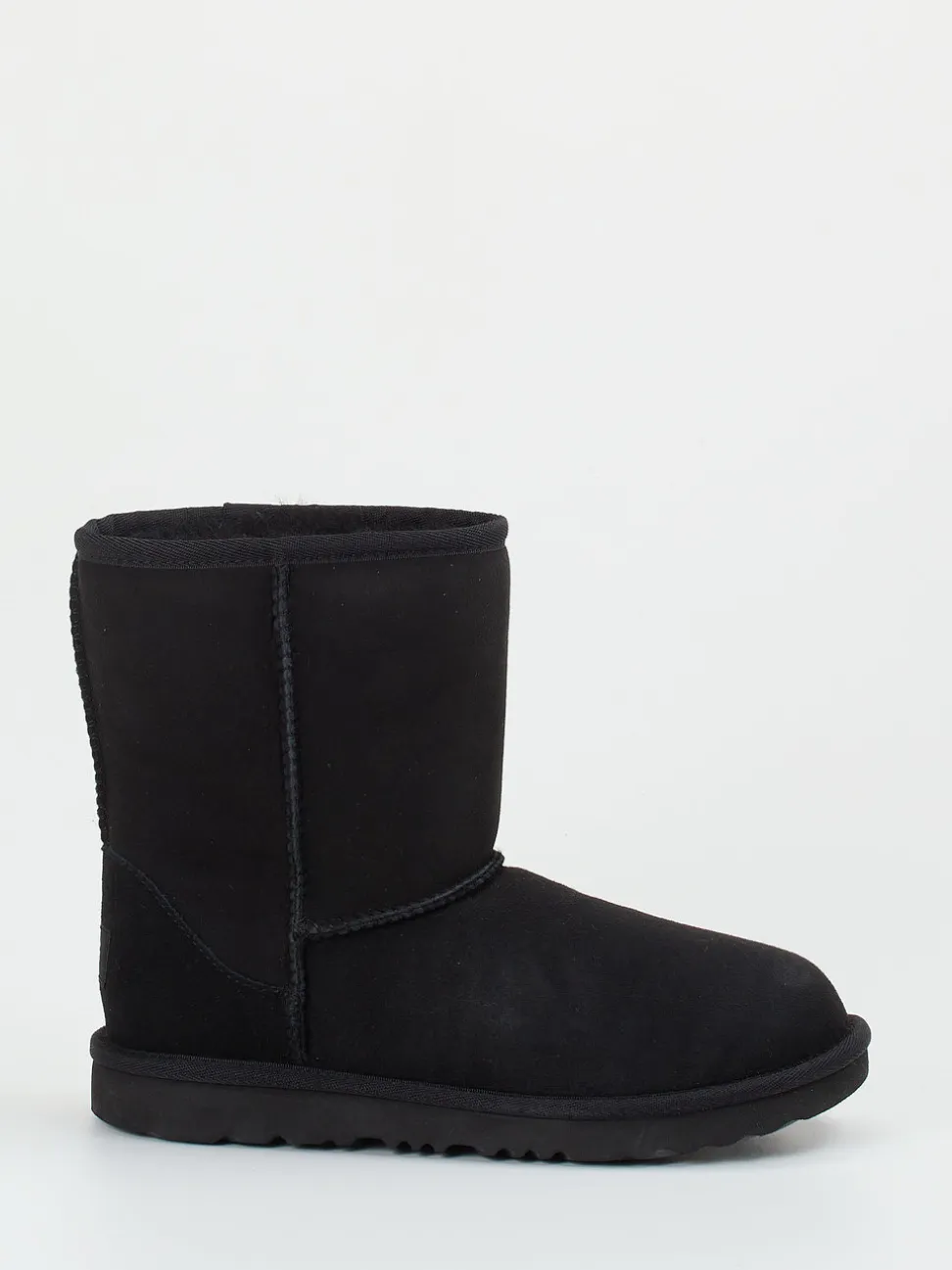 UGG – Shearling-Stiefel aus Veloursleder schwarz