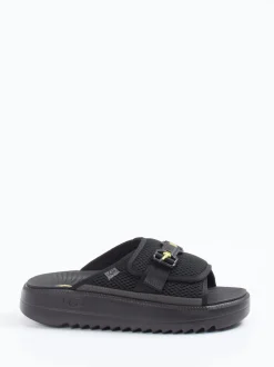 UGG – Slides aus Textil mit Mesh und Neondetails