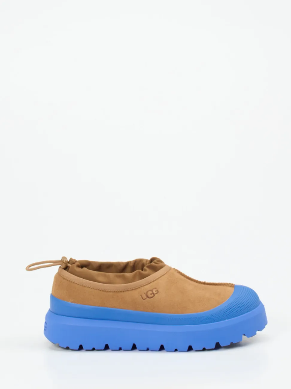 UGG – Slipper aus Veloursleder Camelbraun