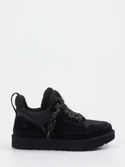 UGG – Sneaker aus Veloursleder schwarz gefüttert