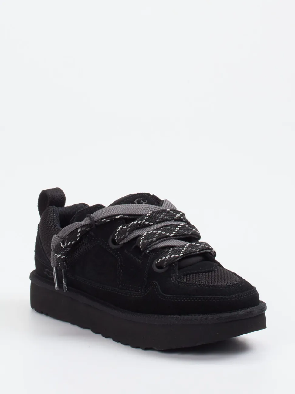 UGG – Sneaker aus Veloursleder und Mesh schwarz