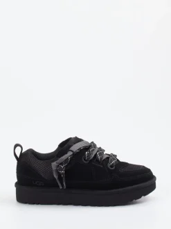 UGG – Sneaker aus Veloursleder und Mesh schwarz
