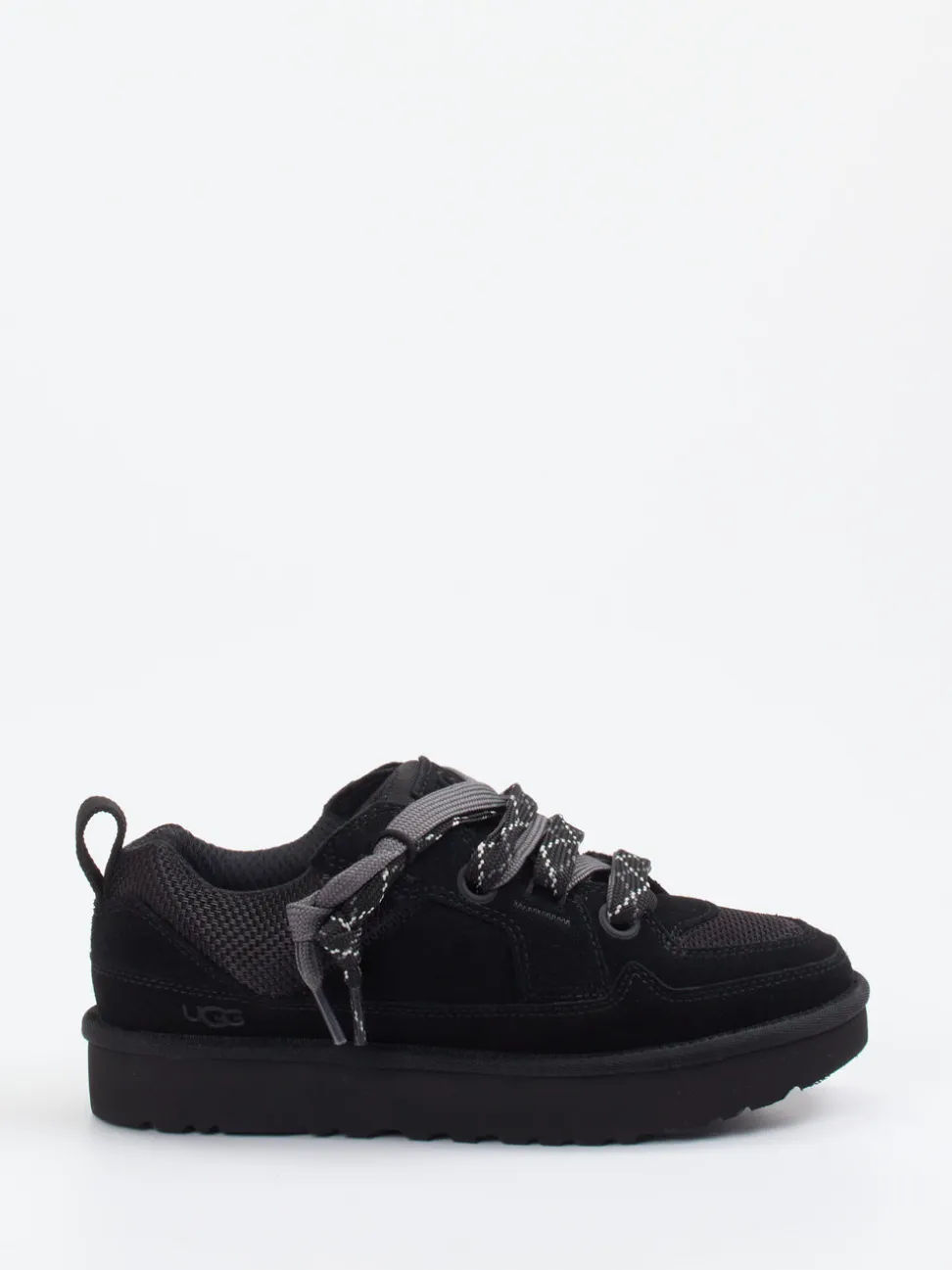 UGG – Sneaker aus Veloursleder und Mesh schwarz