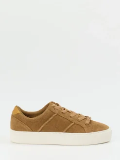 UGG – Sneaker aus Veloursleder cognacbraun