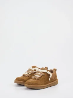 UGG – Sneaker aus Veloursleder cognacbraun