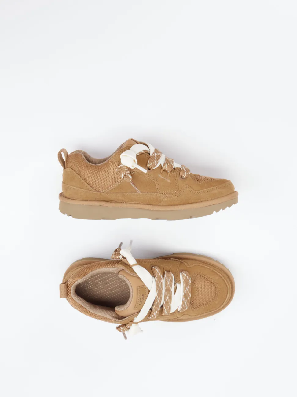 UGG – Sneaker aus Veloursleder cognacbraun