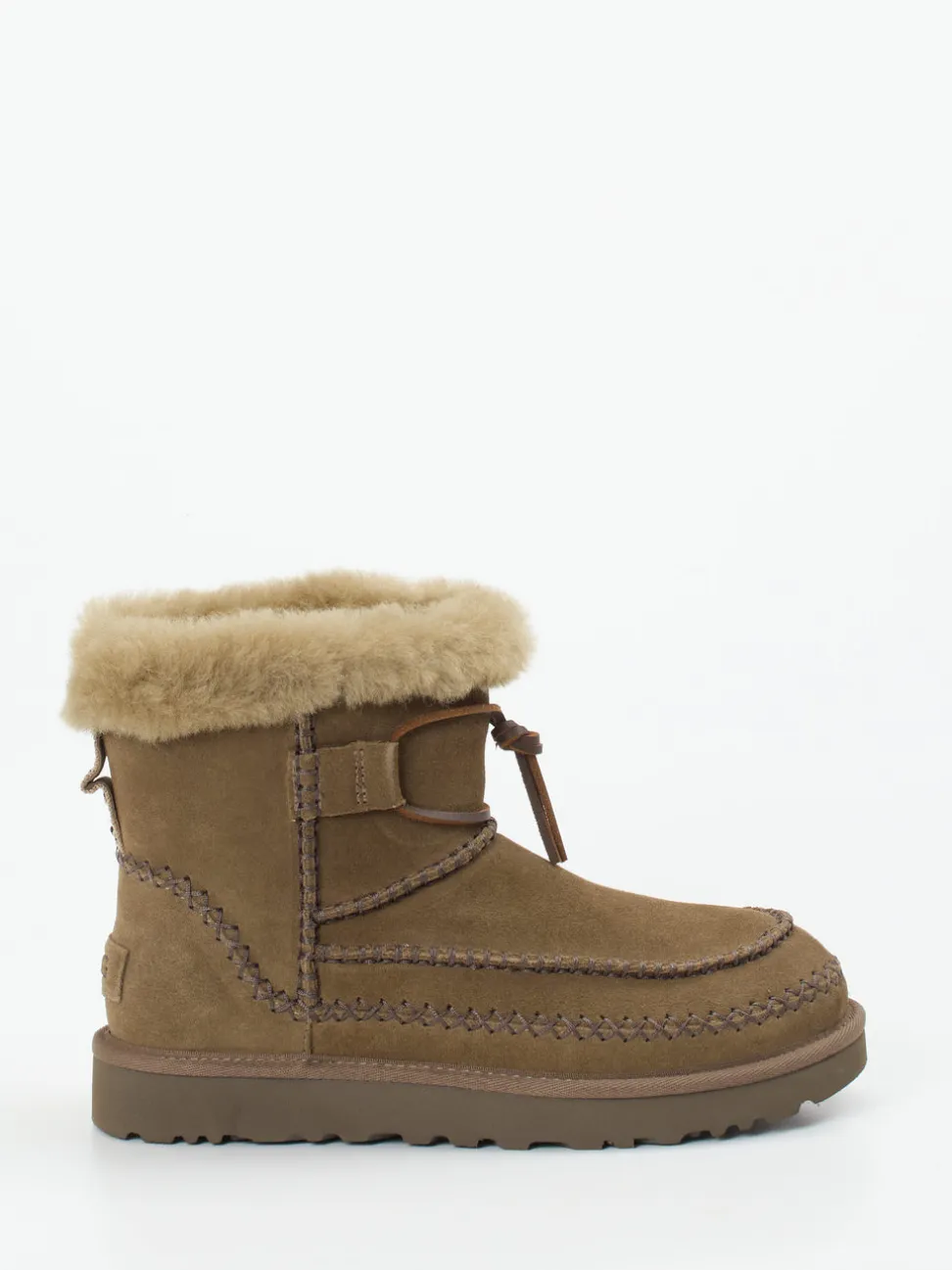 UGG – Stiefelette aus Veloursleder camelbraun