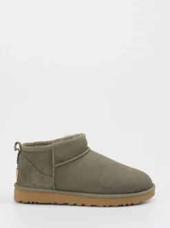 UGG – Stiefelette aus Veloursleder olivgrün