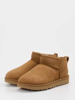 UGG – Stiefelette aus Veloursleder cognacbraun