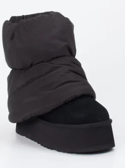 UGG – Stiefelette aus Veloursleder und Nylon schwarz