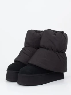 UGG – Stiefelette aus Veloursleder und Nylon schwarz