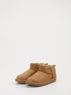 UGG – Stiefeletten aus Veloursleder cognacbraun