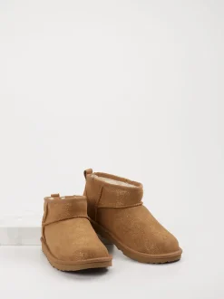 UGG – Stiefeletten aus Veloursleder cognacbraun