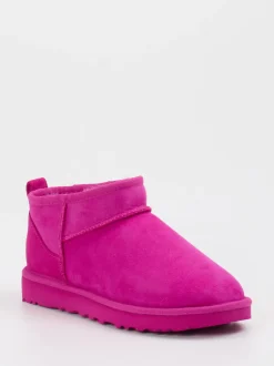 UGG – Stiefeletten aus Veloursleder in Pink