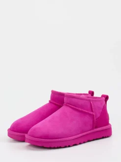 UGG – Stiefeletten aus Veloursleder in Pink