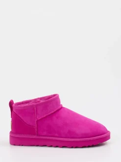 UGG – Stiefeletten aus Veloursleder in Pink